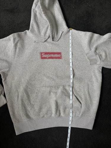 Supreme NYC Box Logo Hoodie Inside out Gray Men's S SS23 AUTHENTIC - Picture 2 of 9