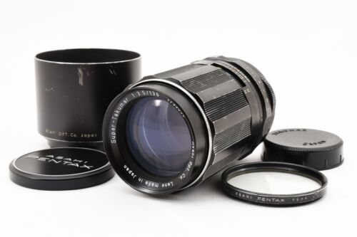 《Optics Near MINT w/ Hood》 Asahi PENTAX Super Takumar 135mm f/3.5 M42 From Japan