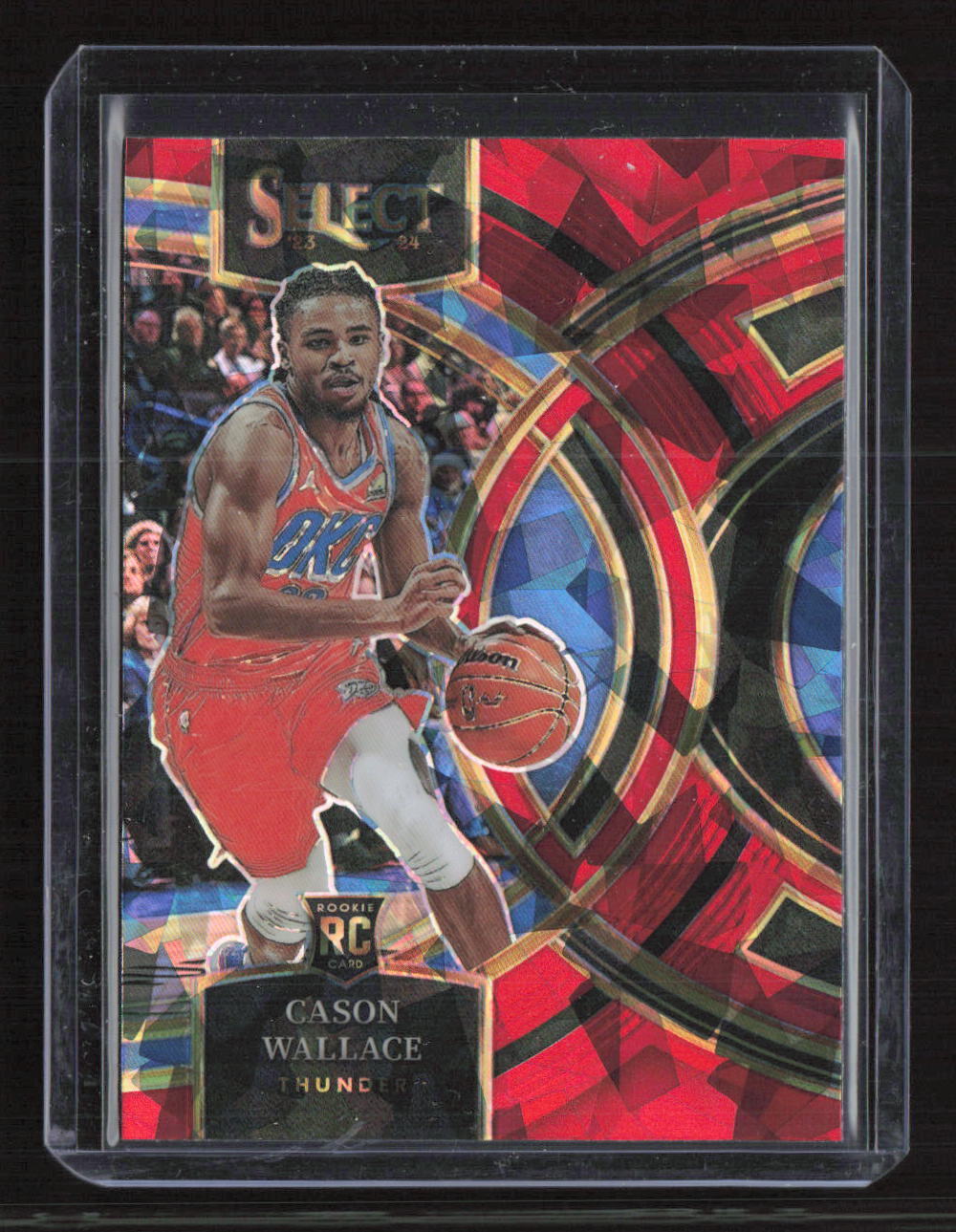 2023-24 Panini Select #103 Cason Wallace Premier Red Ice Prizm RC