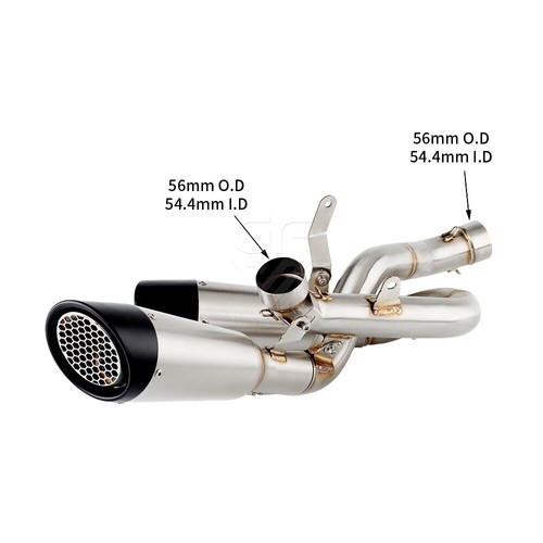 For Ducati Panigale V4 V4S 18-23 StreetFighter V4 Exhaust Muffler Mid Link Pipe - Picture 1 of 10