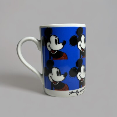 1997 ANDY WARHOL MICKEY MOUSE Porcelain MUG BY KONITZ Germany Vintage 