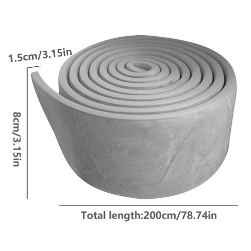 Flexible Baseboard Molding Trim ,Wall Trim Skirting Border Decor Self-Adhesive - Picture 4 of 14