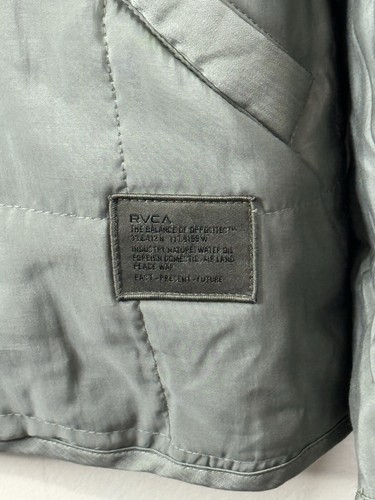 RVCA Surplus Puffer Jacket Size: XXL Color: Green Very Good Condition - Picture 6 of 12