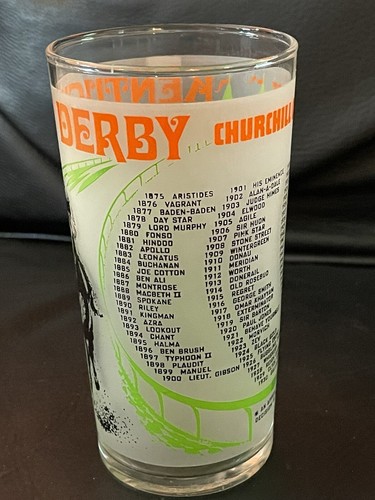1972 Offizielles Kentucky Derby neuwertig Julep Glas Churchill Downs Louisville KY - Bild 2 von 7