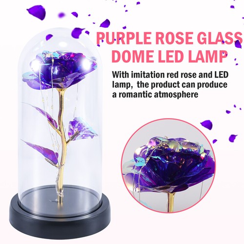 Rose Flower Gifts for Women Rose in Glass Dome with LED Light Valentine‘s Day - Picture 57 of 131