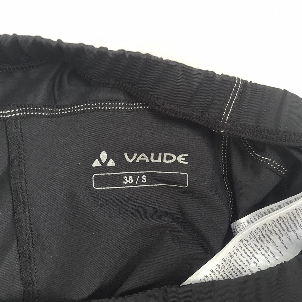 Nuevo Vaude Mujer Acolchado Ciclismo 3/4 Mallas Talla 38/S Bicicleta de Compresión Negro Foto 3 de 4