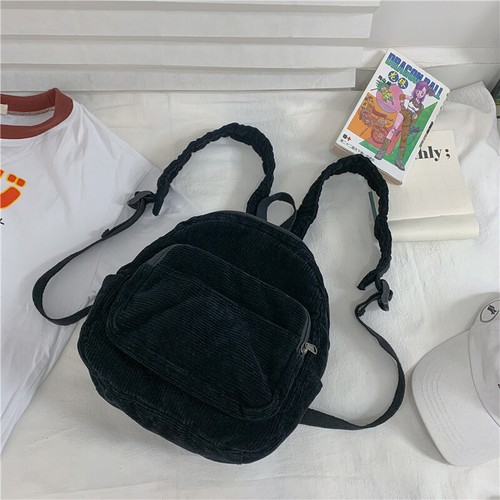 Unisex Harajuku Retro Aesthetic Small Backpacks Travel Double Shoulder Bag - Picture 26 of 29