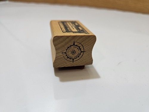 Eisenbahn Wagen Gummistempel Holzhalterung gute Stempel Lok Eisenbahn Eisenbahn Wagen  - Bild 3 von 5