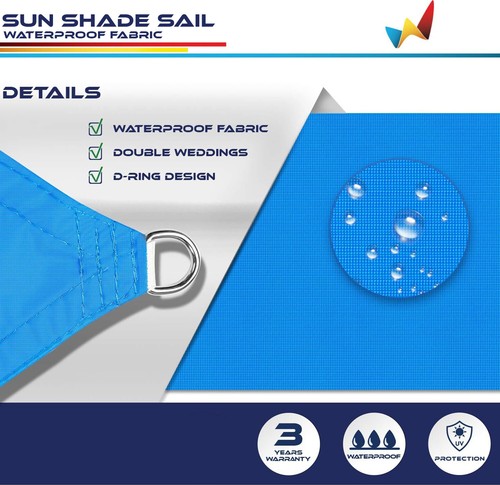 Cubierta bloqueadora UV impermeable resistente al agua de 6 pies para parasol de borde recto para exteriores - Imagen 33 de 51