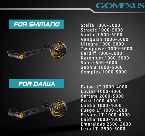 Gomexus LYS70A38BKSR Handle Spinning Alu Black 68mm Shimano (4381) - Picture 4 of 4