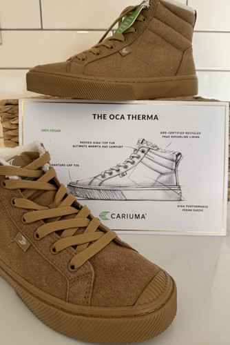 Cariuma Sneaker Boot Men's 6.5 Women's 8 OCA Therma High Camel - Picture 2 of 8