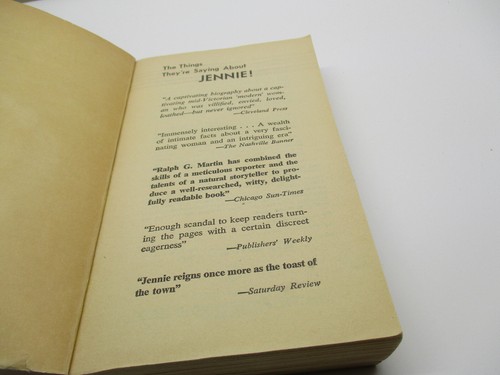 Jennie: The Life Of Lady Randolph Churchill by Ralph G Martin 1970 Signet PB - Imagen 5 de 7