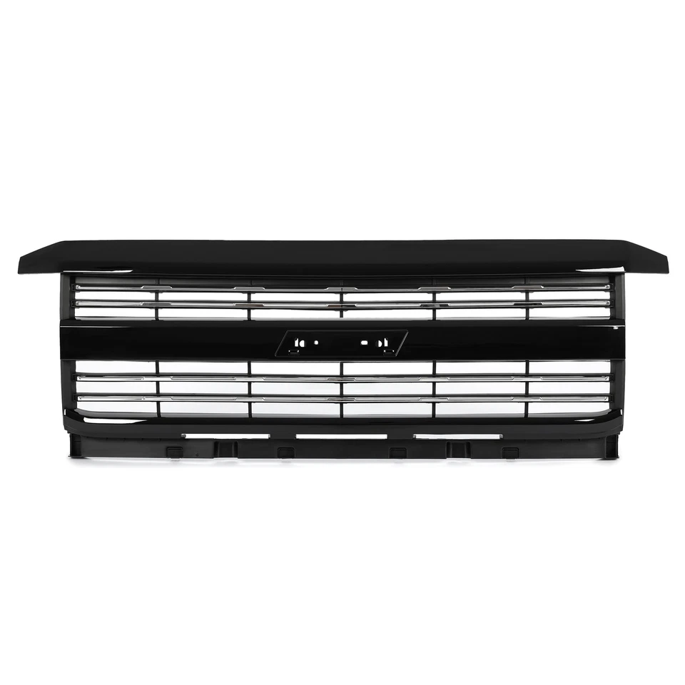 Fits Silverado 2500 HD 3500 HD 2015-2019 Factory Style Grille Hood Black Painted Foto 3 de 4