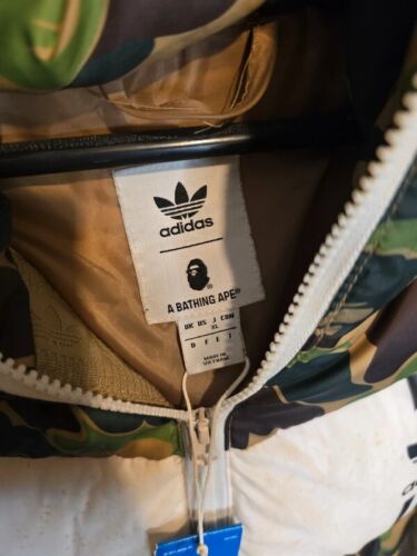 Rare Adidas x BAPE ABC Camo Firebird Shark Puffer Puffa Jacket A Bathing Ape XL - Picture 18 of 22