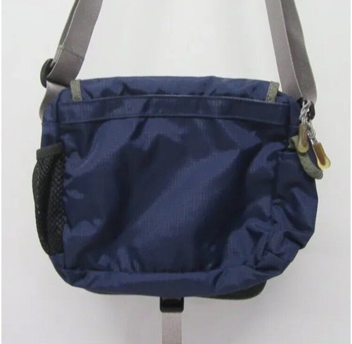 LL Bean Cross Body Satchel - Navy and Grey Daypack Tote - Picture 2 of 7
