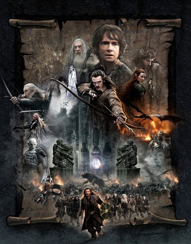 The Hobbit Trilogy Artwork Gandalf Bilbo Baggins The Eye of Sauron Bard Fine Art - Picture 37 of 42