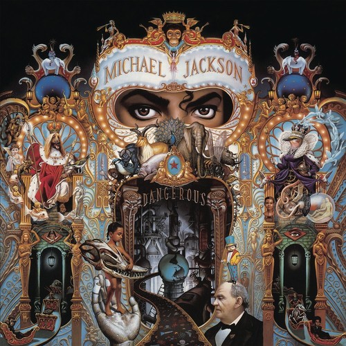 Póster original de Michael Jackson ~ Dangerous ~ 35,75" x 36,5" Epic Records 1991 - Imagen 1 de 4