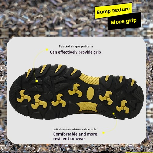 Herren Weit Arbeitsstiefel Slipper Stahlkappe Schuhe Unverwüstlich Bauschuhe - Bild 5 von 28