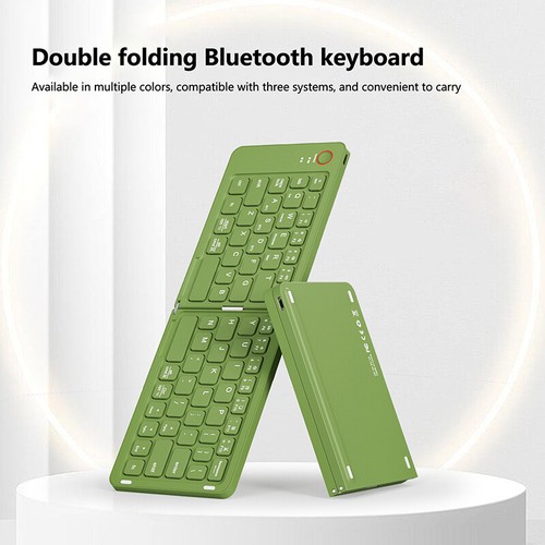 Folding Bluetooth Keyboard For Ipad Tablet Laptop Phone Wireless Keyboard Of _dc - Photo 10/17