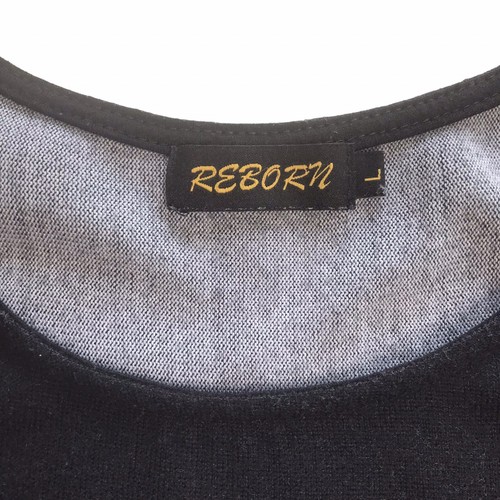 REBORN Boho Remolino Ligero Suéter Vestido Bolsillos Aqua Elástico Talla L Para Mujer - Imagen 11 de 15