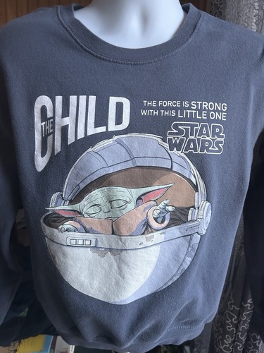 Star Wars The CHILD Sweatshirt Medium Jr. Medium Sz 7-9 Awesome Graphics, Unworn - Picture 6 of 9