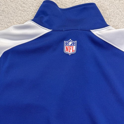 Indianapolis Colts Nike Jacket Mens Large Blue On Field Full Zip NFL Tech Pocket - Picture 4 of 13