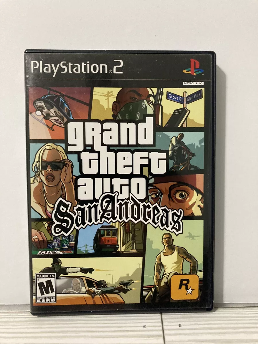 GRAND THEFT AUTO GTA SAN ANDREAS (PLAYSTATION 2 PS2)