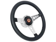 1965-67 Ford Mustang Shelby Gt500 9 Bolt Leather Steering Wheel Kit 3-spoke Hole