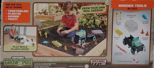 Matchbox - Grow Pro Truck playset With Garden Tools, Agriculture Early learning - Picture 8 of 10