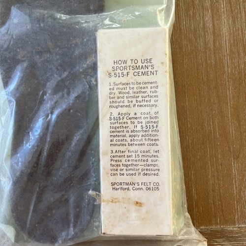 WADER BOOT BOTTOM FELT Sole Replacement Kit RARE Vintage Size 6 7 8 Kit - Picture 4 of 7