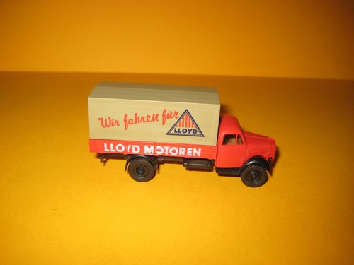 Brekina - 1:87 - H0 - B 4500 Borgward - Pritsche/Plane "Lloyd Motoren" - Bild 3 von 4