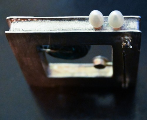 Stunning Rare Aaron Faber Collection a Sydney Lynch Sterling Silver & 22 K Gold - Picture 6 of 7