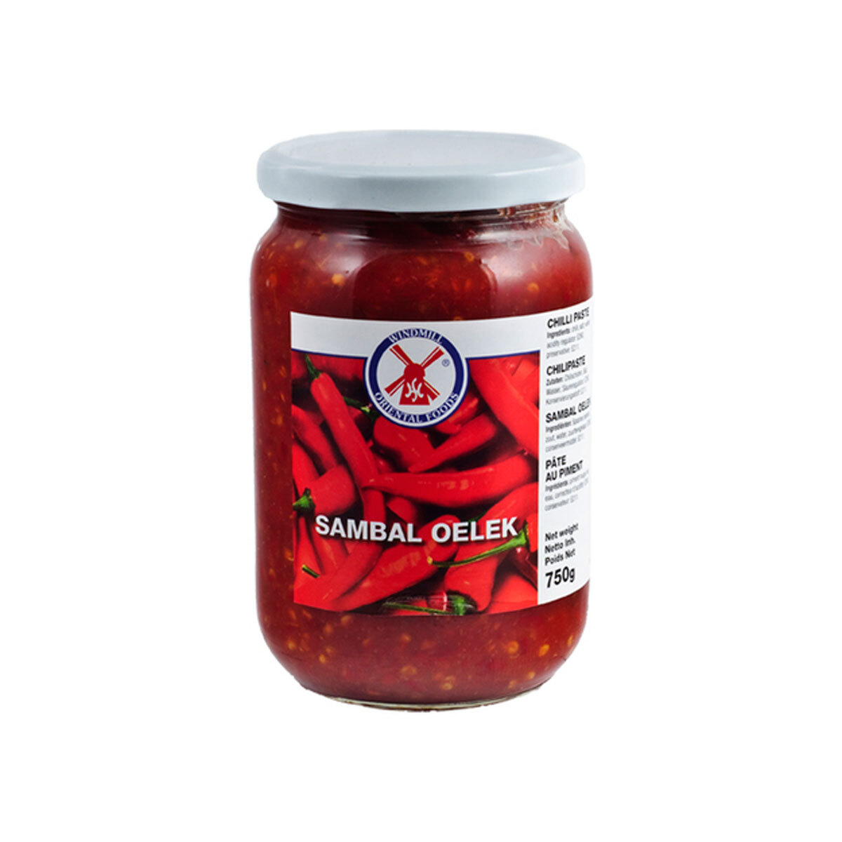 Sambal Oelek Pasta De Chile Picante 750g