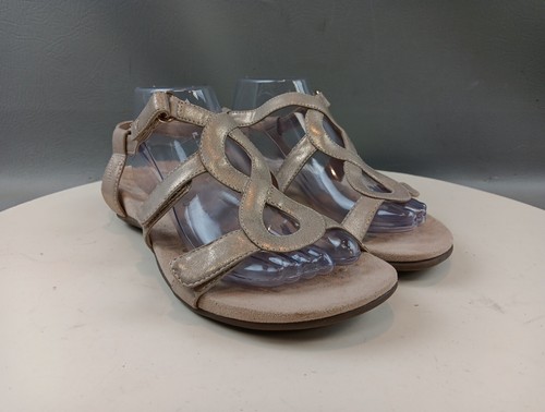 Sandalias Vionic Jodie Talla 9 Oro Rosa Ajustables Ergonómicas Cómodas Caminar - Imagen 2 de 24