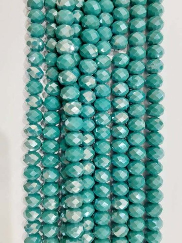 CRYSTAL GLASS BEADS FACETED RONDELLE,SIZE 8X6MM,68 BEADS 1strand - Picture 87 of 115