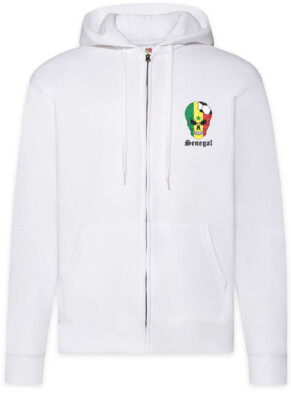Senegal Football Comet Zipper Hoodie Senegalesische Soccer Banner Flagge Fußball
