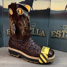 alligator steel toe work boots