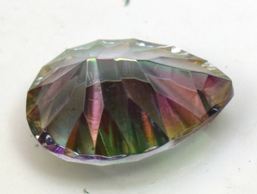Natural Multi Fire Mystic Topaz Certified Pear Cut 12.15 Ct Loose Gemstone - Picture 5 of 5