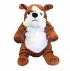 Ikea English Bulldog Plush Puppy Dog Stuffed Animal 14-16” Klappar Brown, White