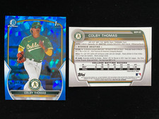 2023 Bowman Chrome Sapphire COLBY THOMAS 1st Rookie #BCP-32 Athletics RC SP QTY