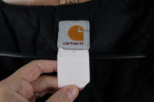 Grande veste de grange matelassée vintage années 90 Carhartt homme en boutiques détresse blanc cassé