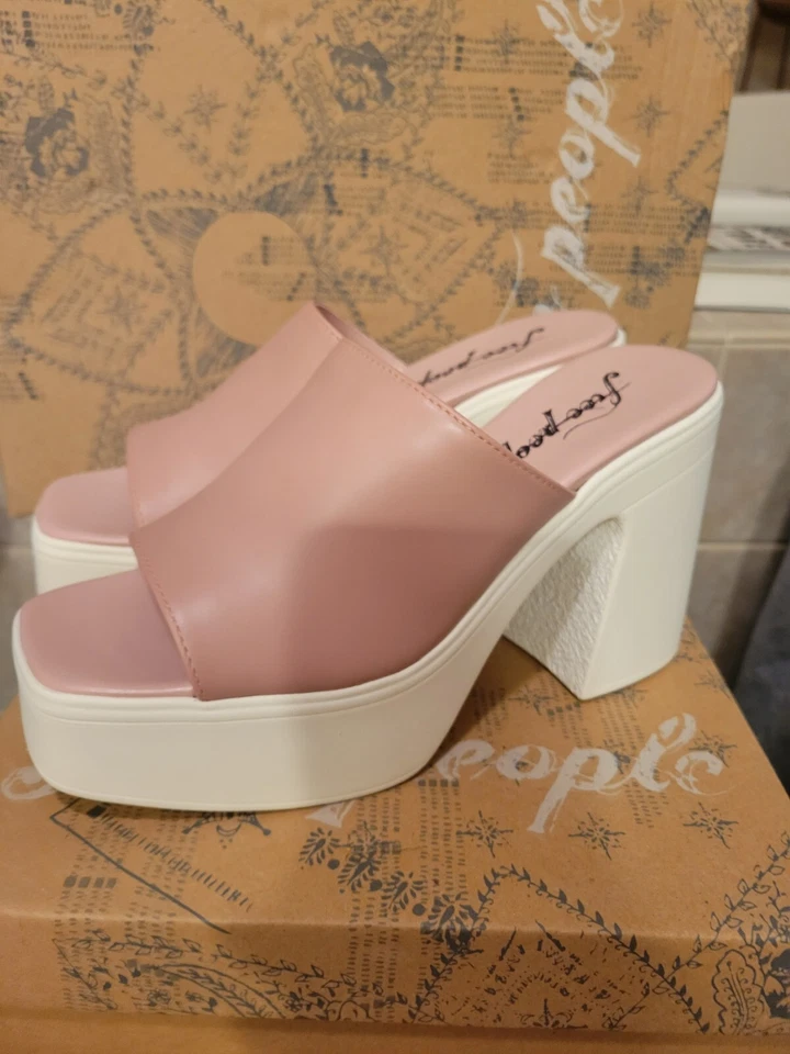 Sandalia Free People Zoe plataforma tacón grueso para mujer talla EU 41 NUEVA EN CAJA Foto 2 de 4