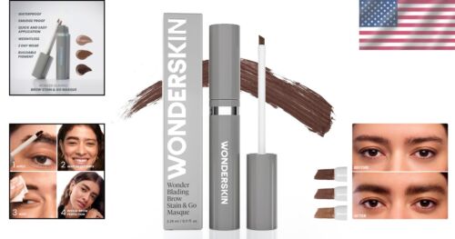 Long-Lasting Dark Brunette Eyebrow Tint - Transfer Proof & Smudge Proof Masque - Picture 2 of 10