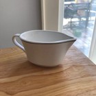 Shenango China White New Castle Pa Diner Milk Cream Gravy Pitcher Retro Wide USA