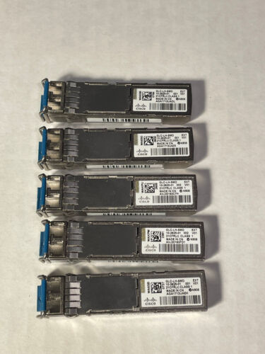 5 Cisco GLC-LH-SMD 10-2625-01 1000BASE-LX/LH SFP(Mini-GBIC) Transceiver Module