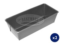 25cm 2lb Continental Loaf Tin Tin Twinpack, British Made, Made By 25cm 2lb Continental Loaf Tin Tin Twinpack, British Made, Made By