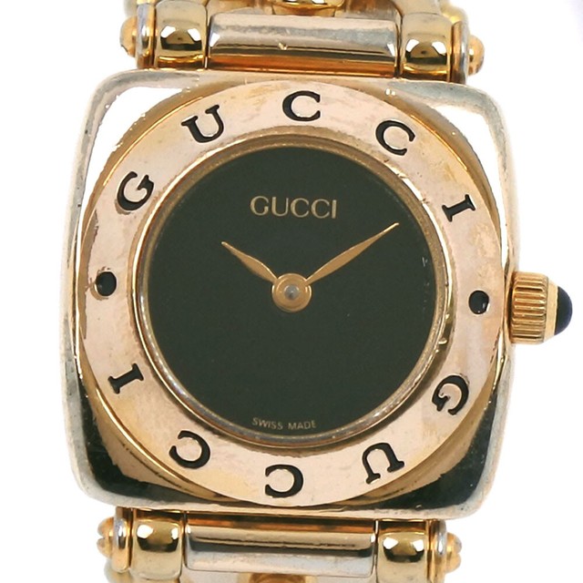 Gucci 6400l Ladies Stainless Steel Black Dial Swiss Made Watch For Sale Online Ebay