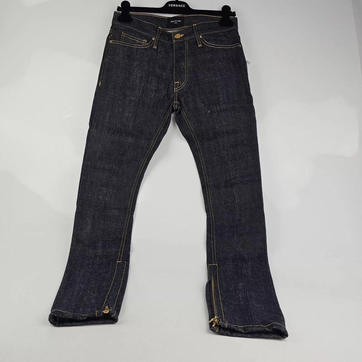 Fear Of God Vintage Blue Selvedge Denim Jeans New Size US 28 Fear Of God Vintage Blue Selvedge Denim Jeans New Size US 28