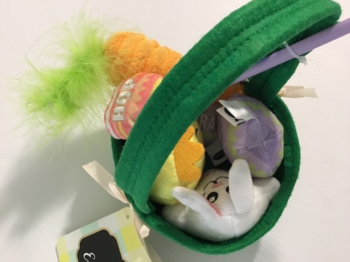 GMason Meow Cat Toy Easter Basket w/Catnip Includes 5 Toys NEW - Picture 5 of 24