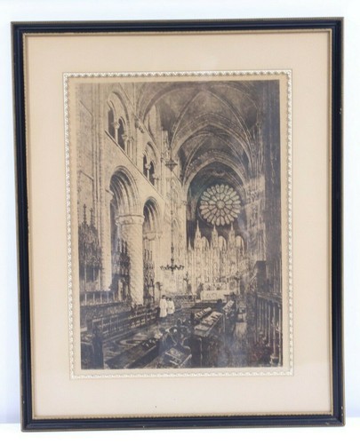 Antiguo grabado enmarcado arte Axel Herman Haig Churchman Jubilee Memorial 1894 de colección - Imagen 3 de 12